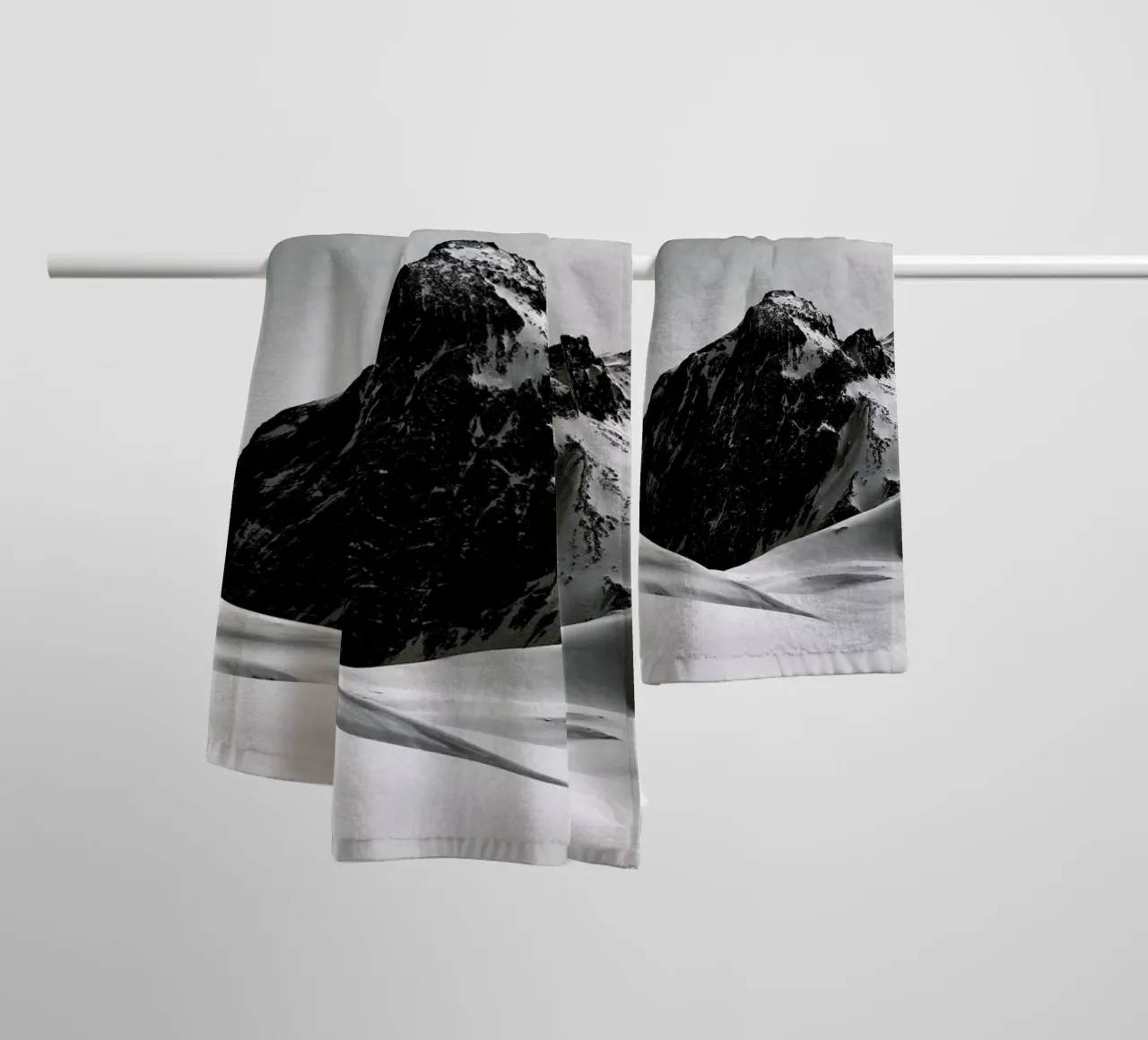 Mountains III towel by Sebastian Hilgetag