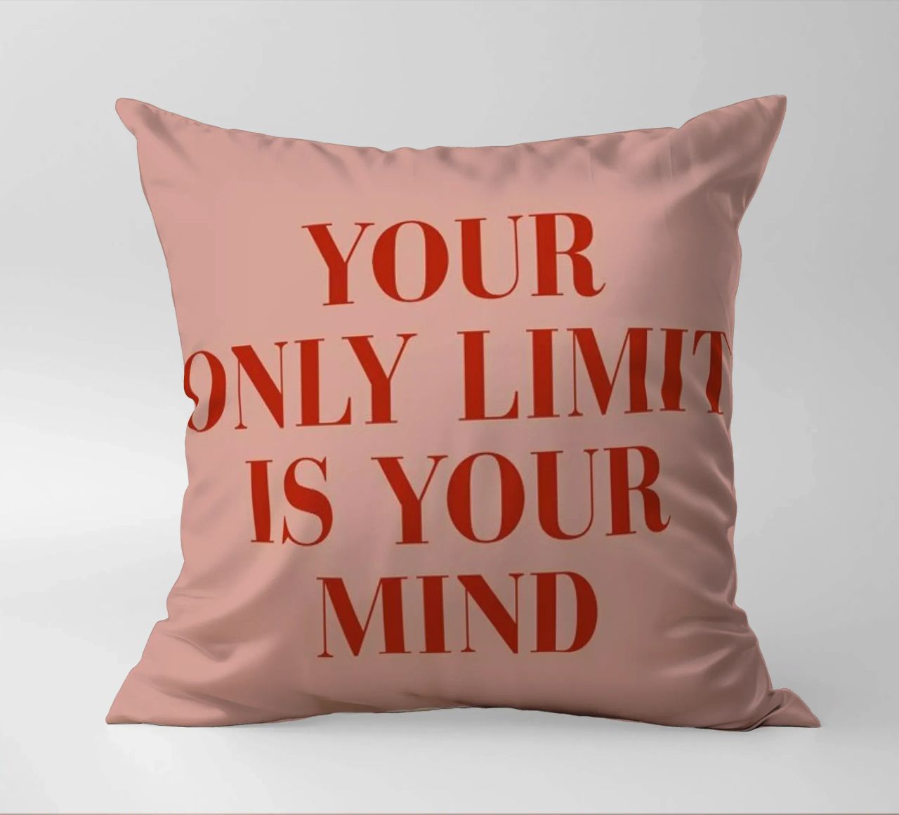 Your Only Limit decorative cushion by daylight design studio