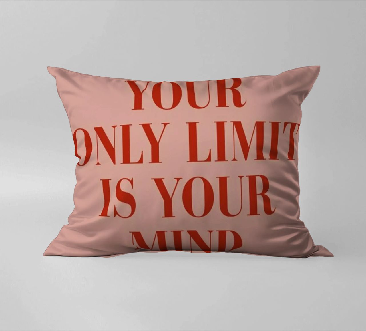 Your Only Limit decorative cushion by daylight design studio