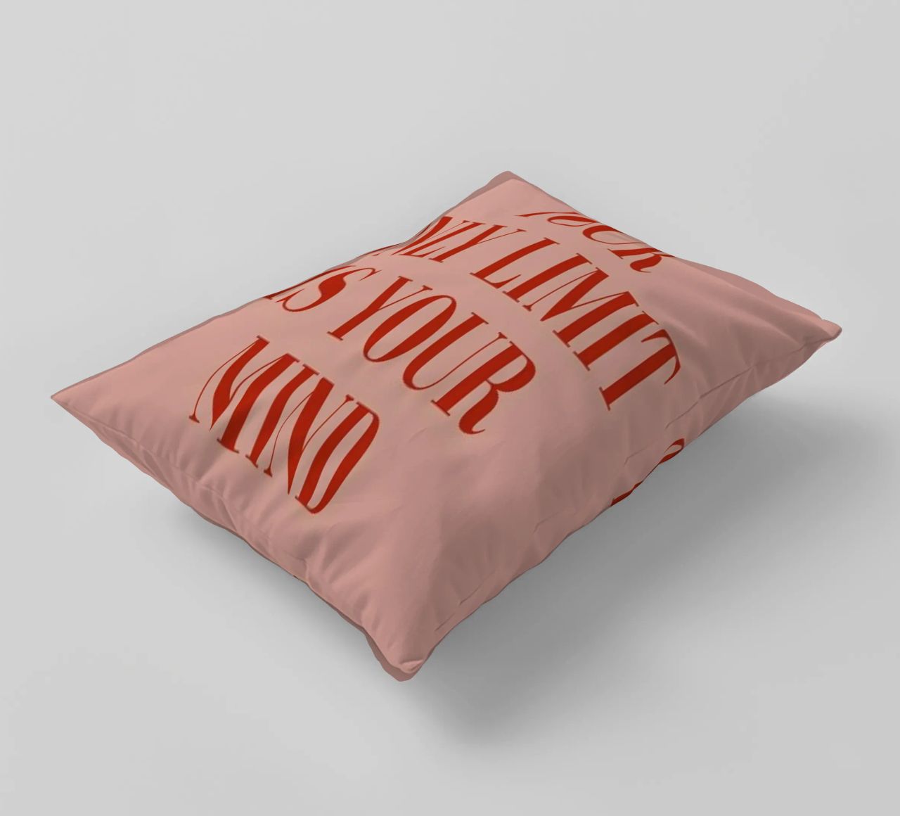 Your Only Limit decorative cushion by daylight design studio