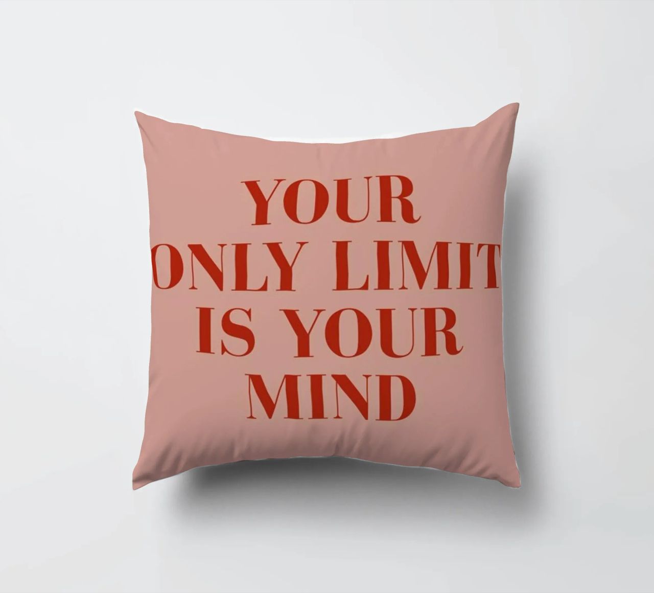Your Only Limit decorative cushion by daylight design studio