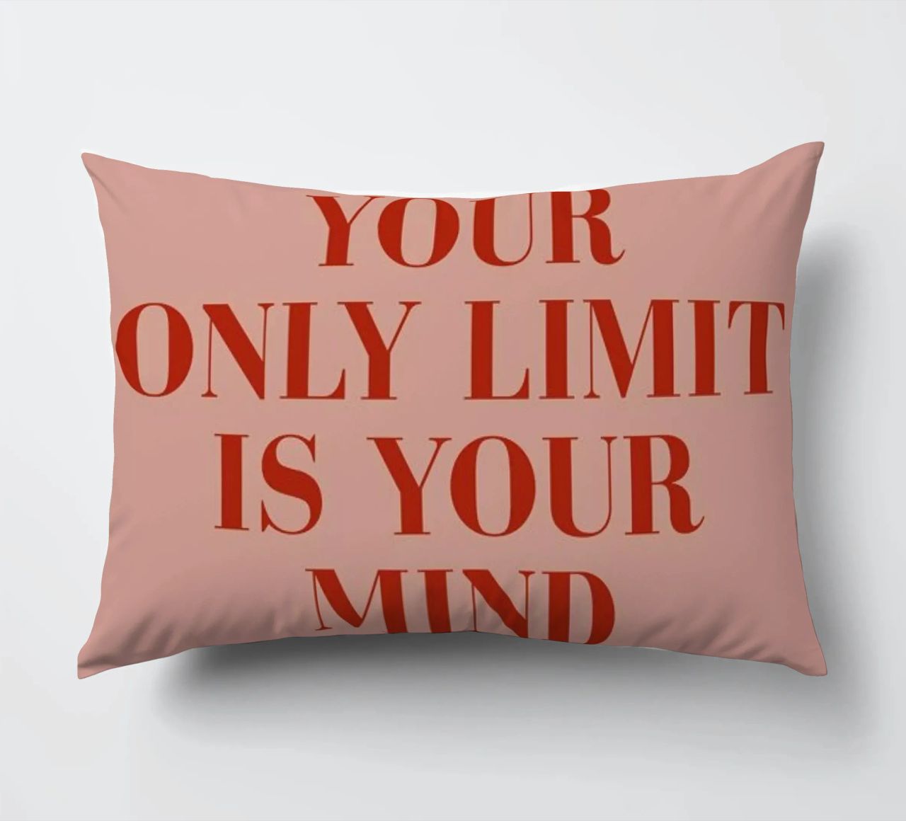 Your Only Limit decorative cushion by daylight design studio