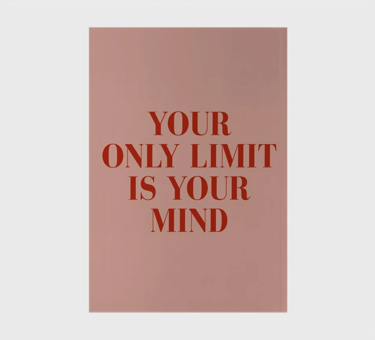 Your Only Limit notebook by daylight design studio
