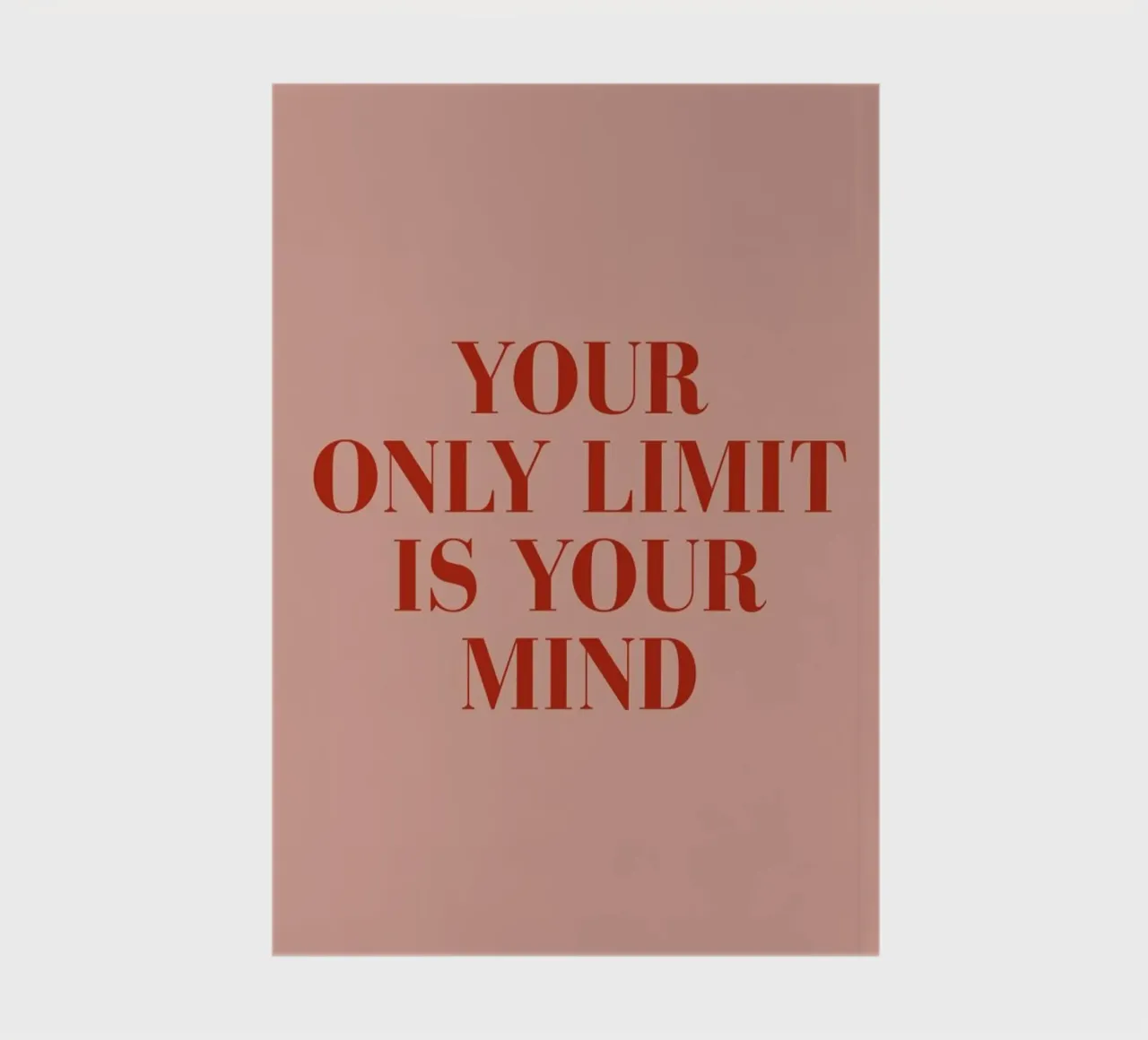 Your Only Limit carnet de notes de daylight design studio