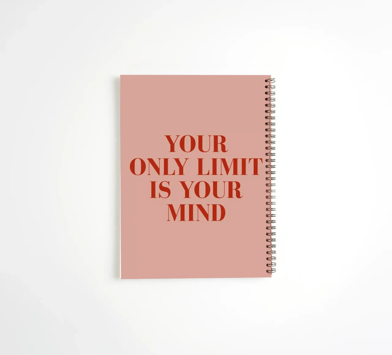 Your Only Limit spiral notebook by daylight design studio