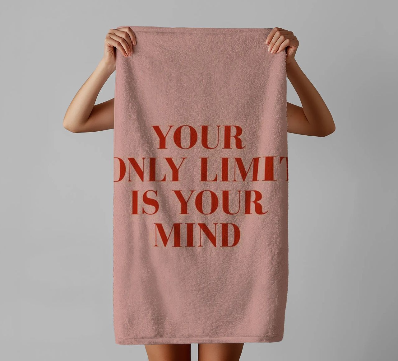 Your Only Limit towel by daylight design studio