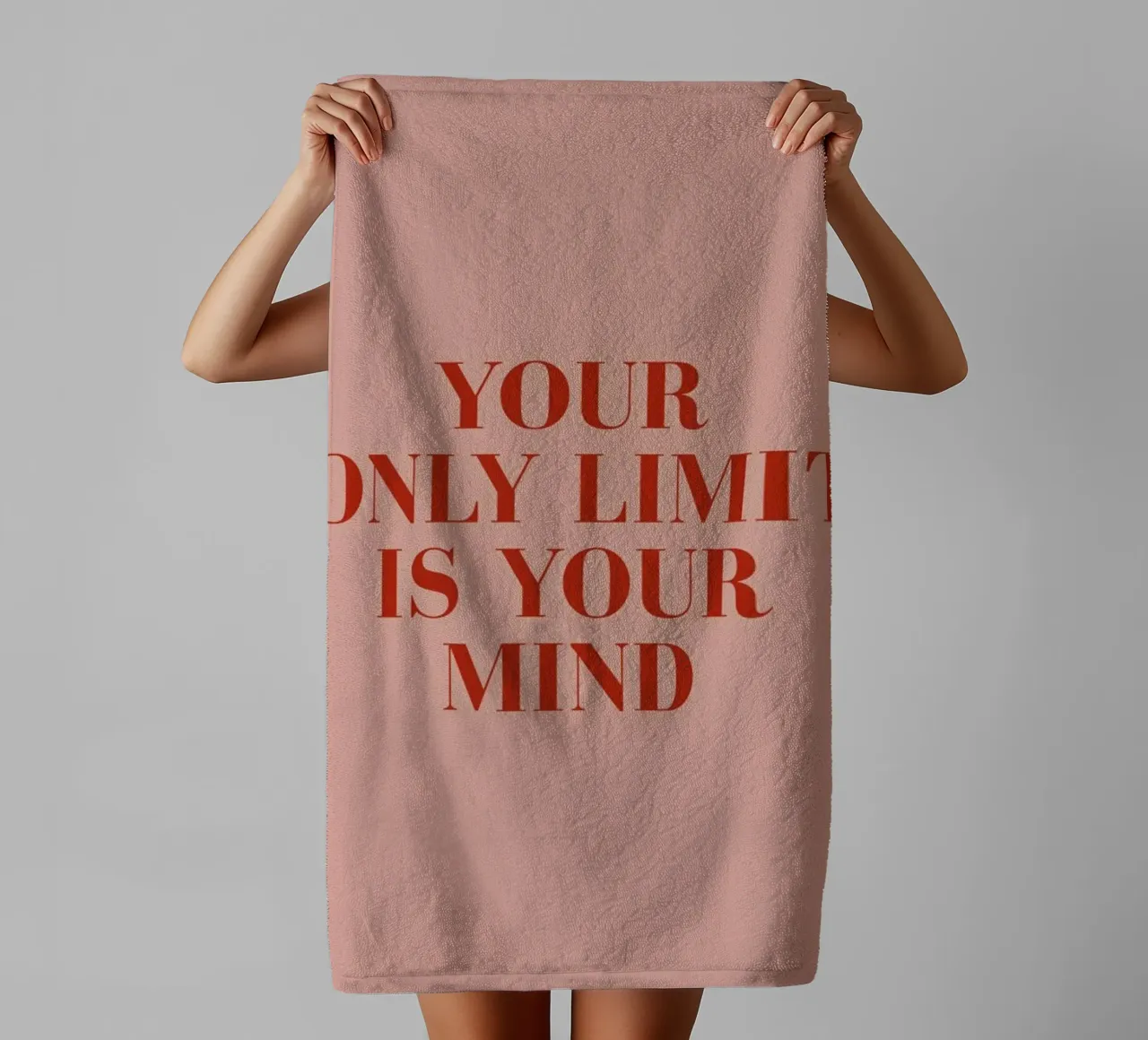 Your Only Limit towel by daylight design studio