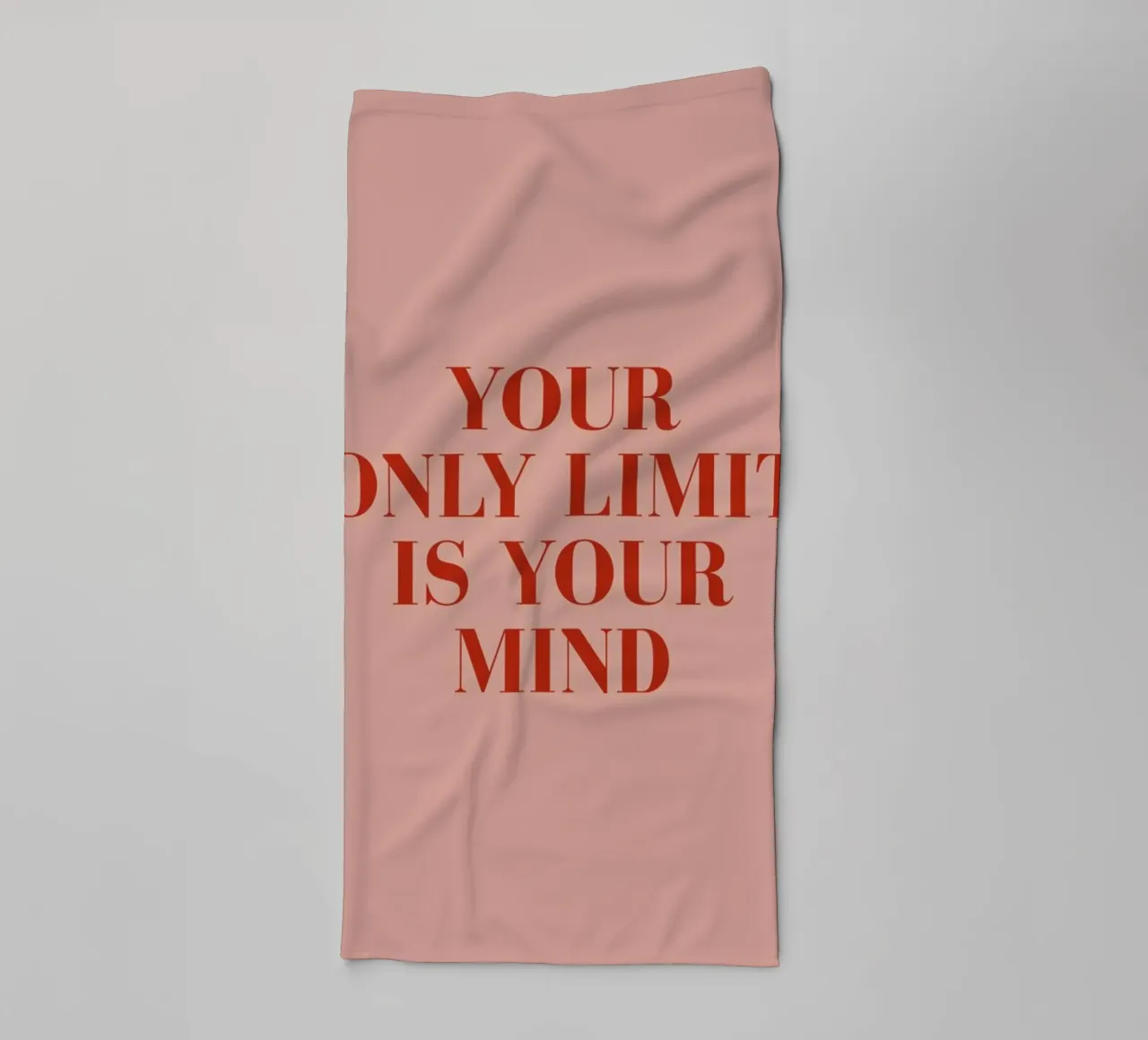 Your Only Limit towel by daylight design studio