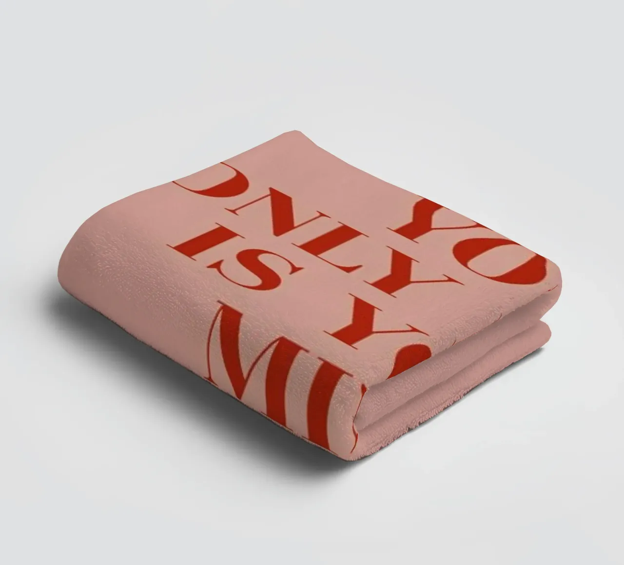 Your Only Limit towel by daylight design studio
