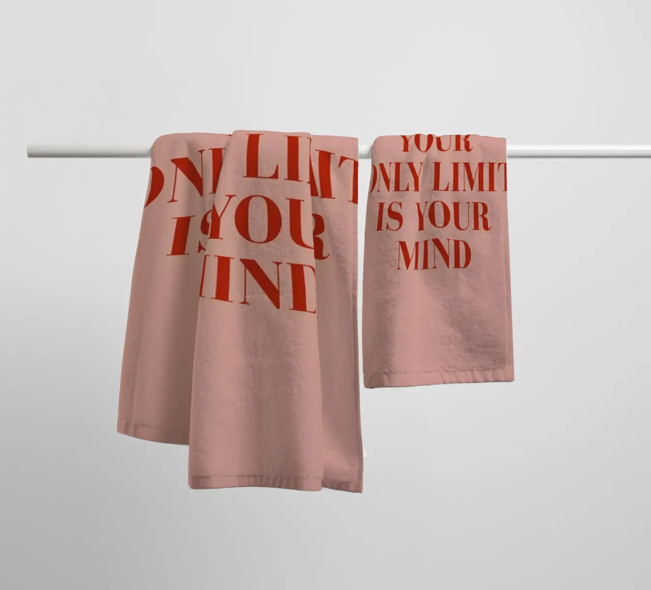 Your Only Limit towel by daylight design studio