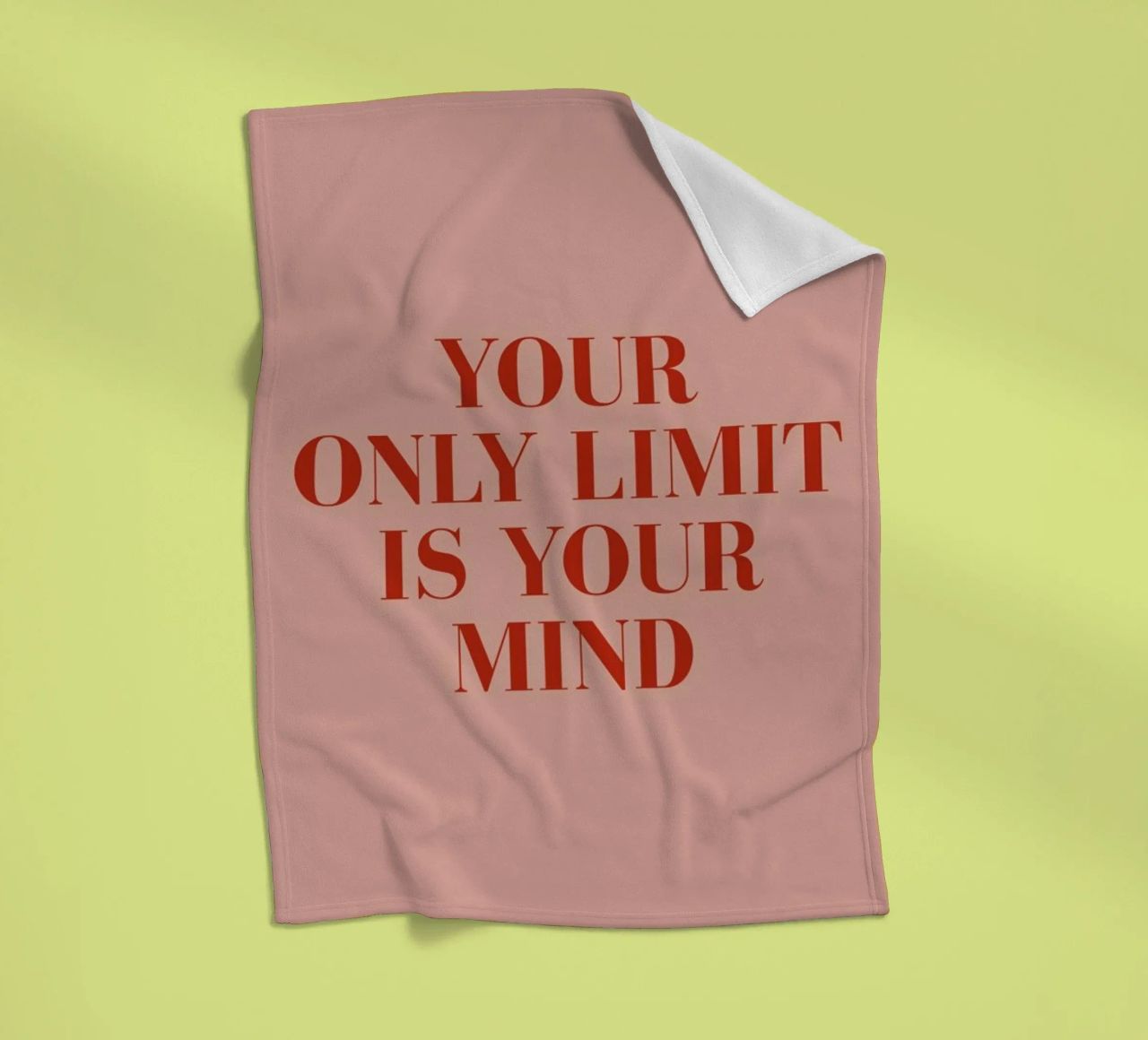 Your Only Limit fleece blanket by daylight design studio