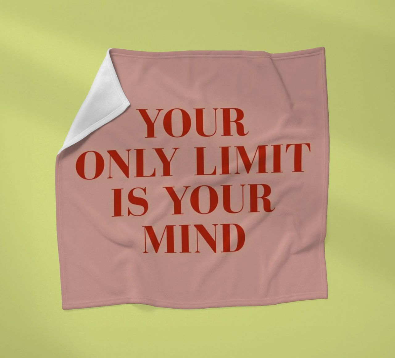 Your Only Limit fleece blanket by daylight design studio