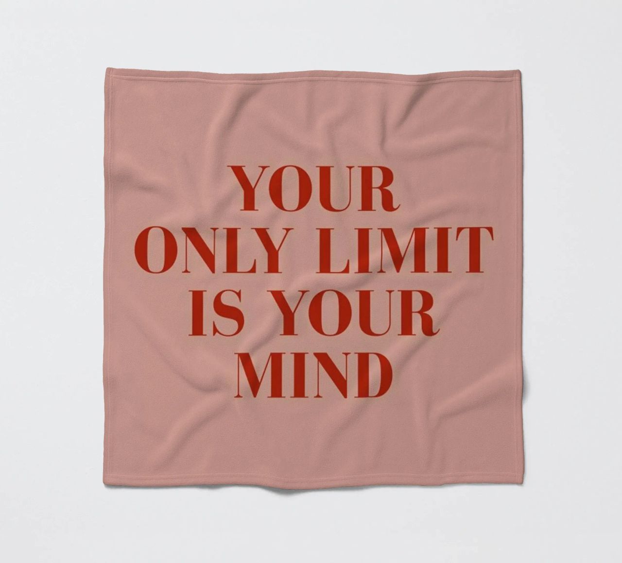 Your Only Limit fleece blanket by daylight design studio