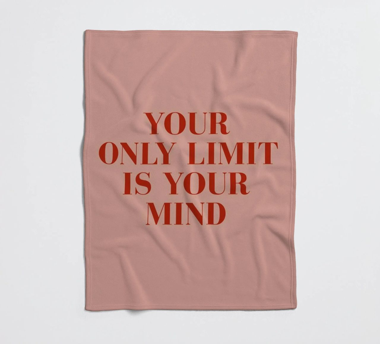 Your Only Limit fleece blanket by daylight design studio