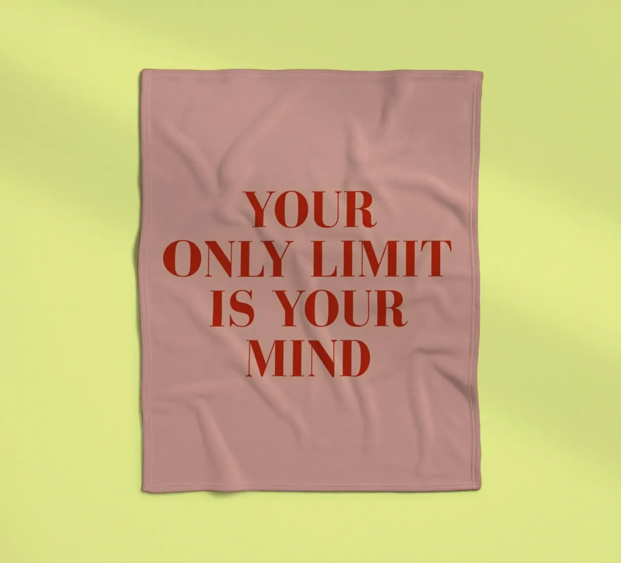 Your Only Limit coperta in pile da daylight design studio
