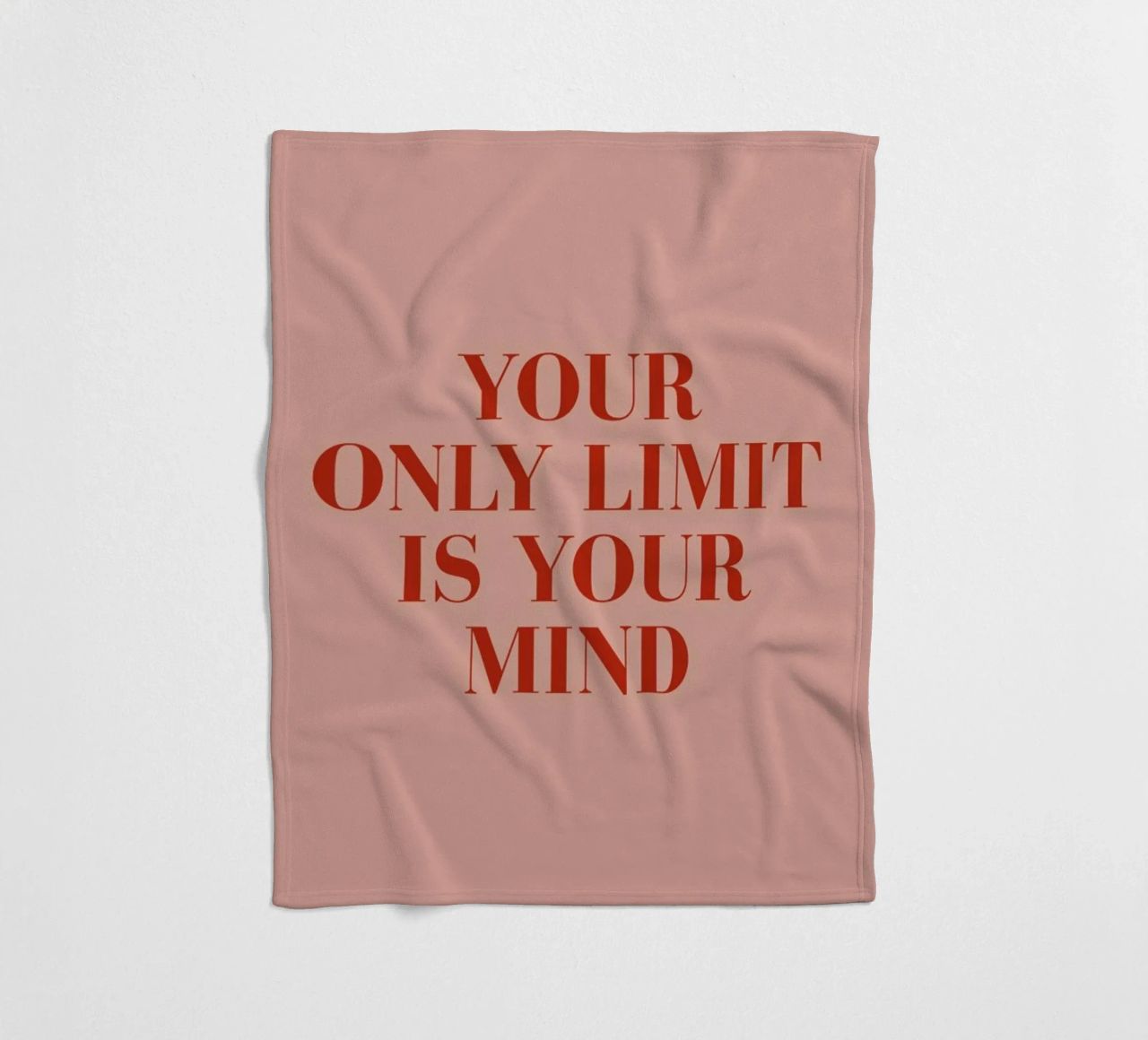 Your Only Limit fleece blanket by daylight design studio