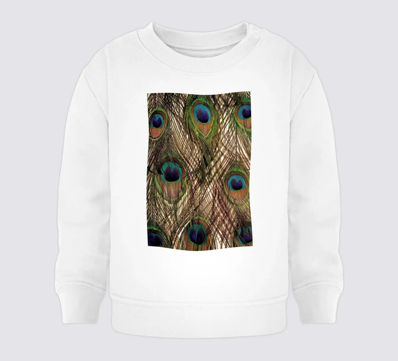 Peacock felpa neonato da Curious Collections by Marielle Leenders