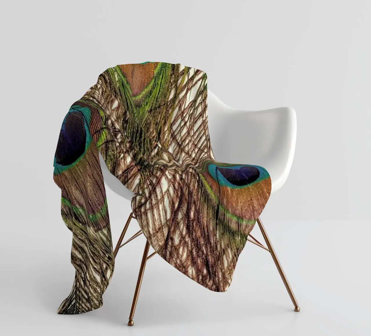 Peacock Fleecedecke von Curious Collections by Marielle Leenders