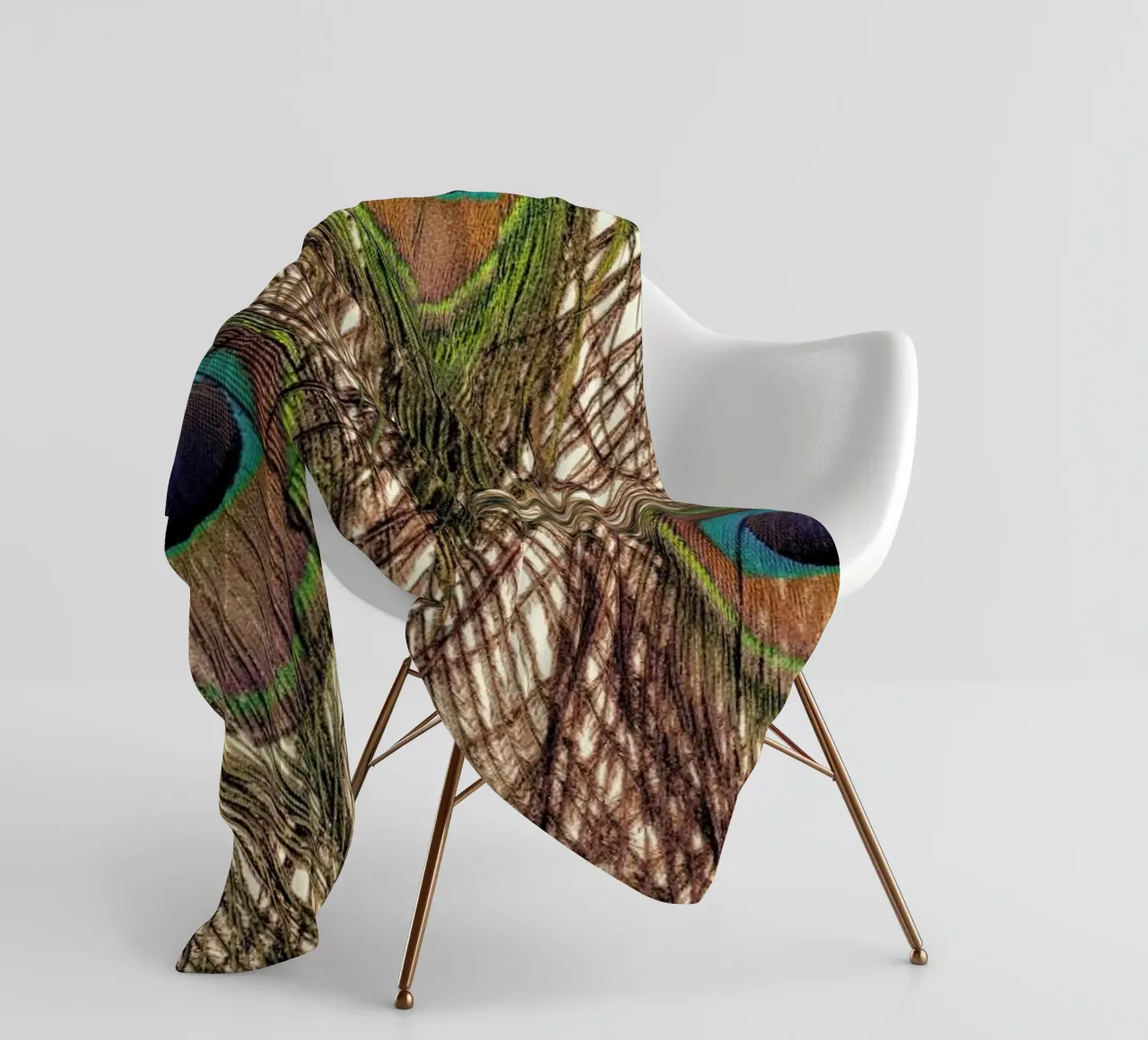 Peacock Fleecedecke von Curious Collections by Marielle Leenders