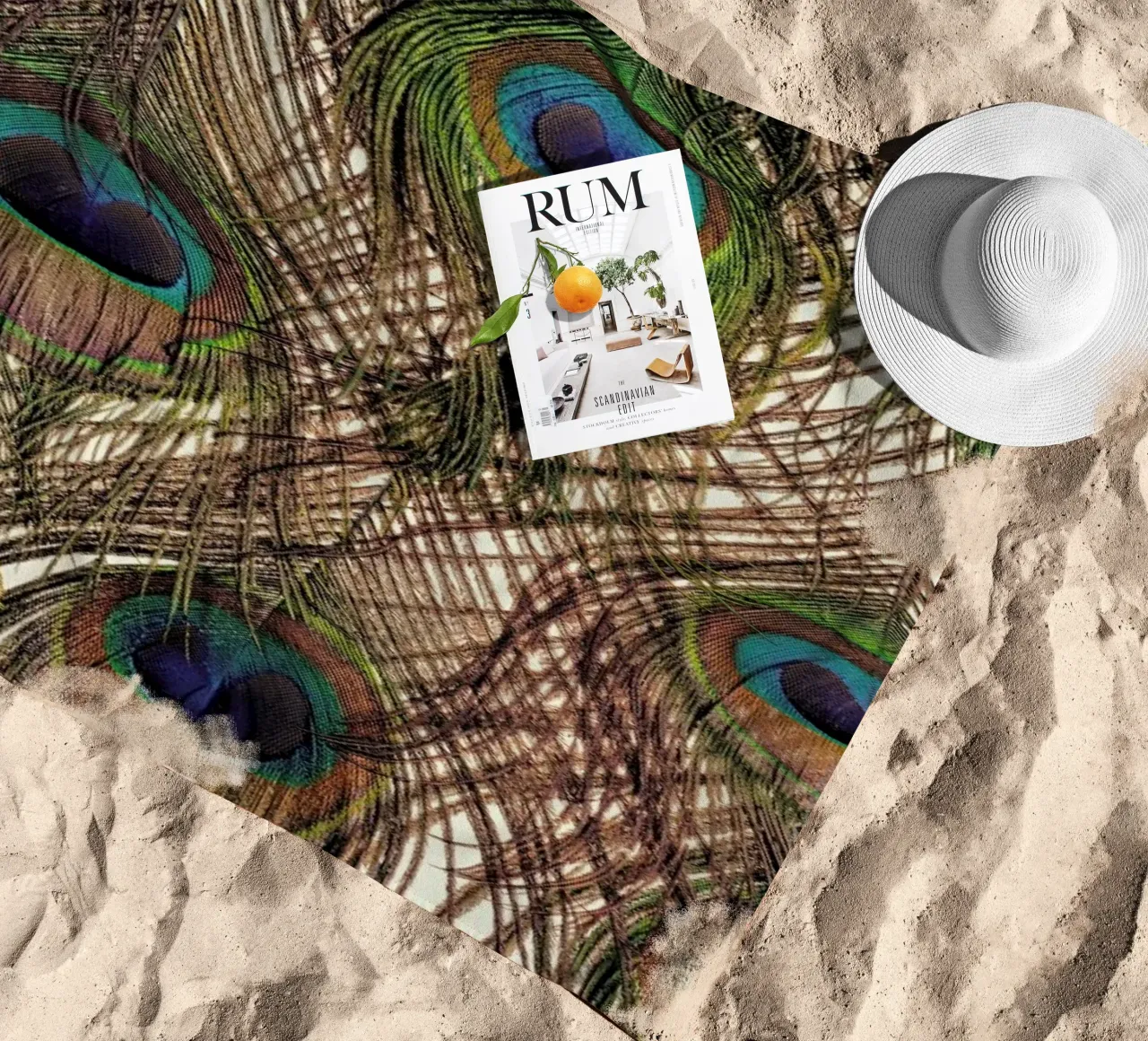 Peacock telo mare da Curious Collections by Marielle Leenders