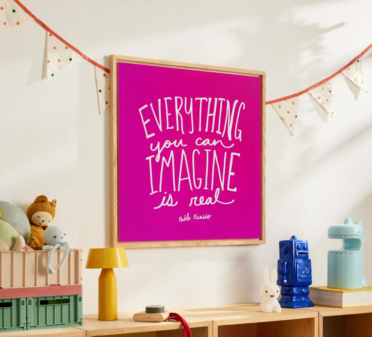 Imagine - Pink plexiglass da Leah Flores