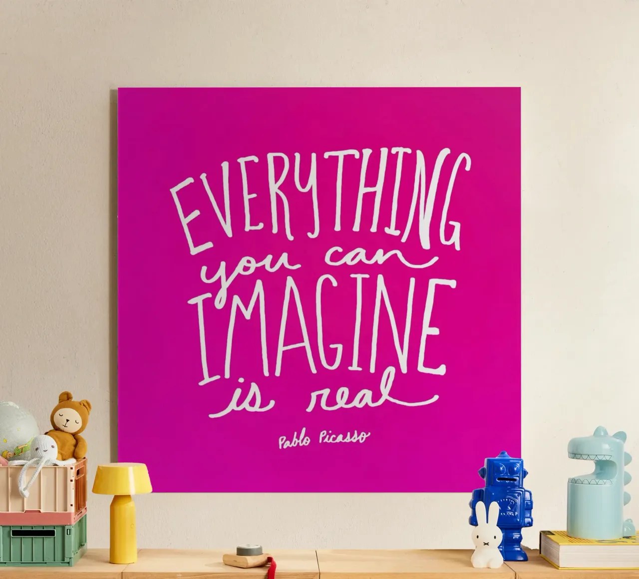 Imagine - Pink plexiglass da Leah Flores