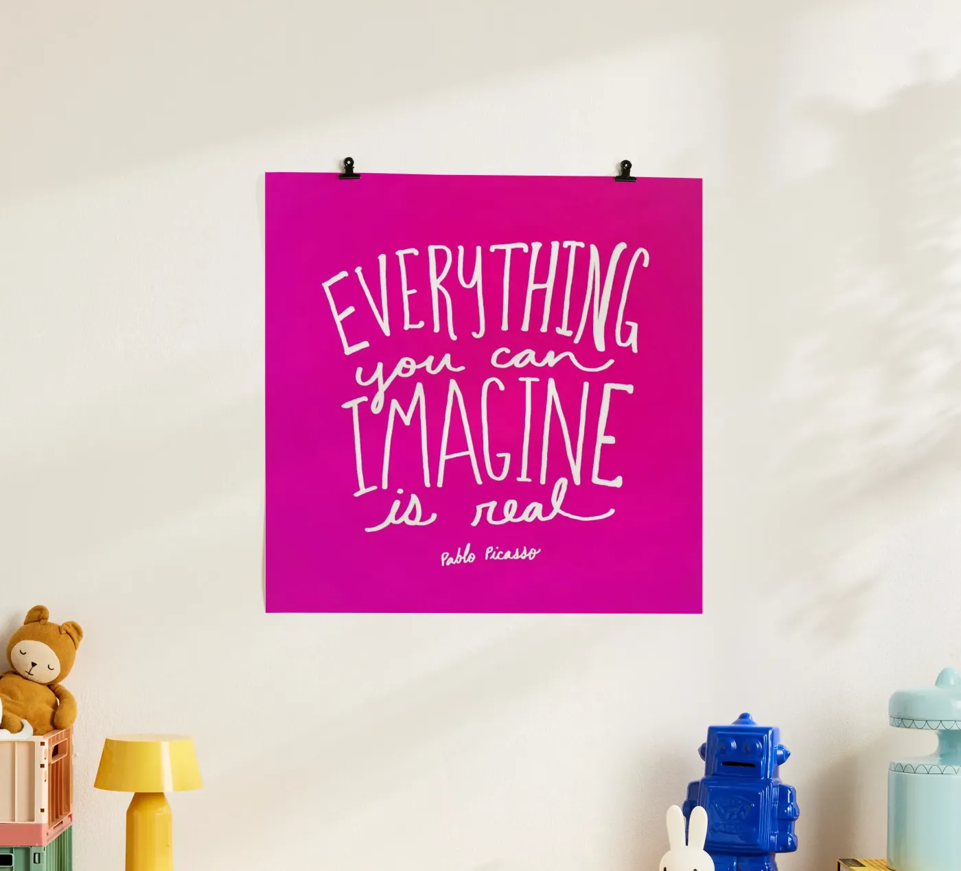 Imagine - Pink poster da Leah Flores