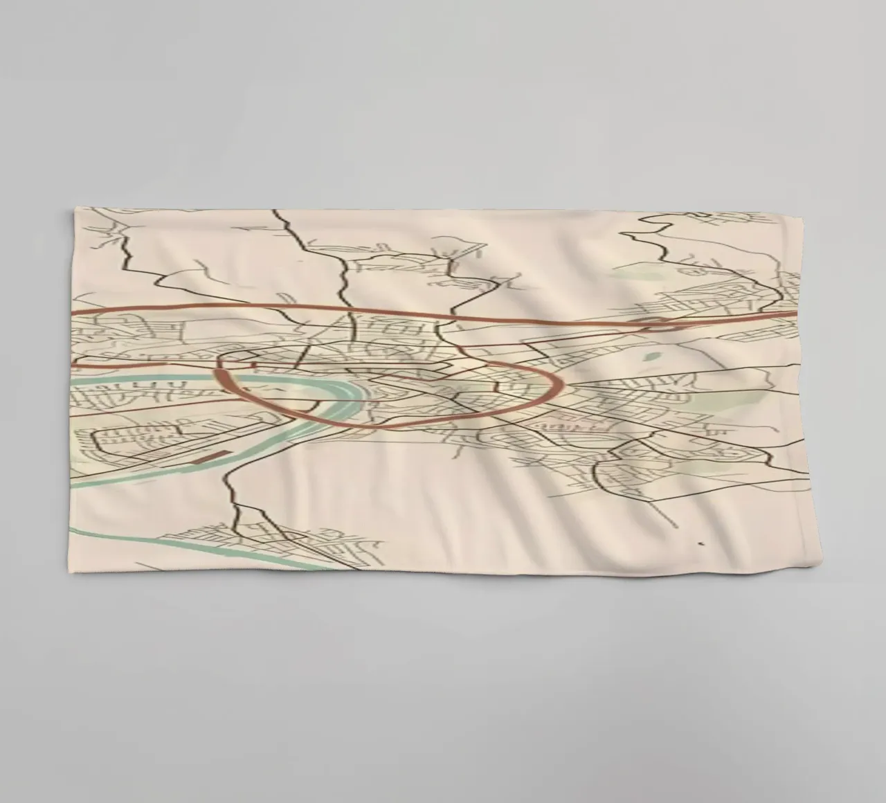 Aschaffenburg DE towel by Jacob W MICKELSON