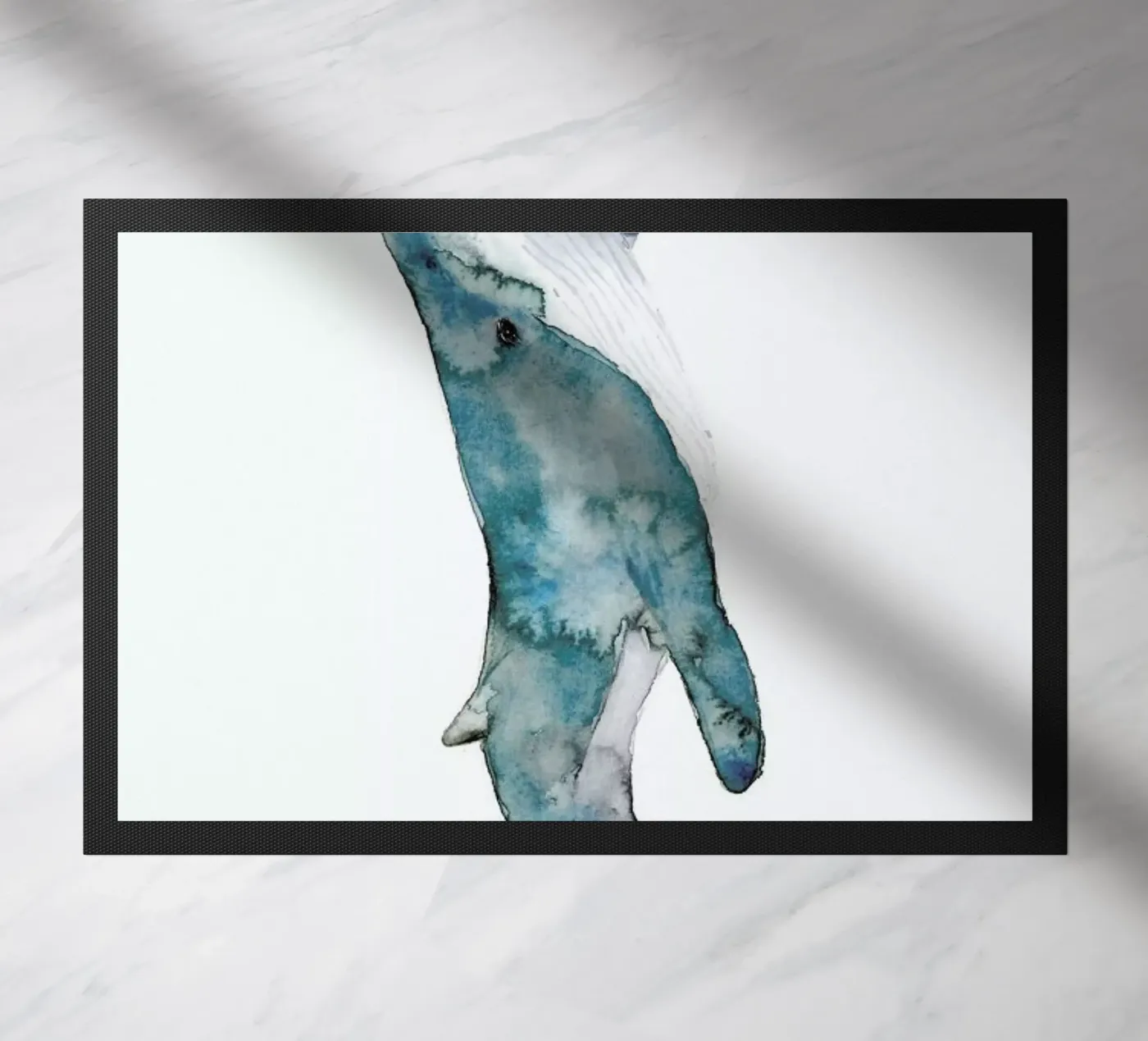 Whale deurmat van Larissa van der Laan