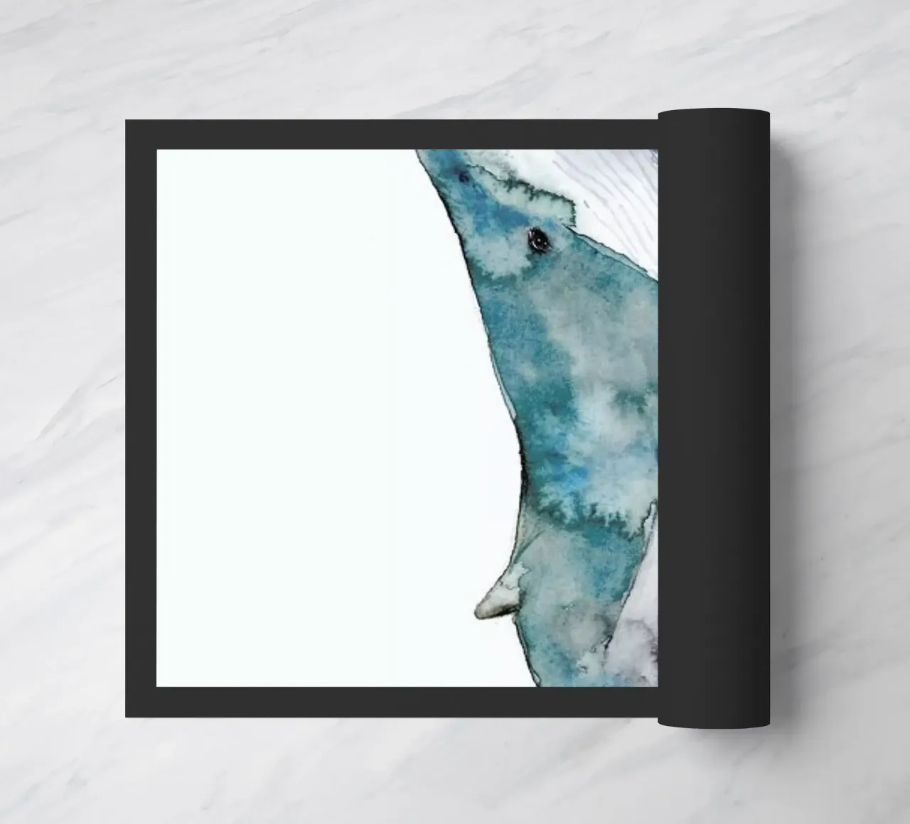 Whale deurmat van Larissa van der Laan