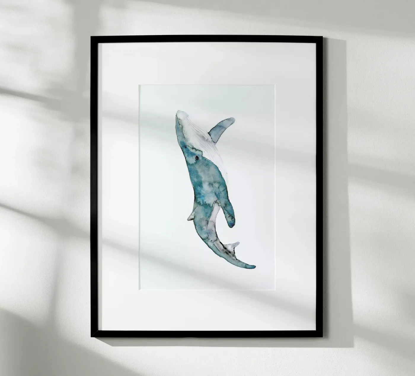 Whale poster by Larissa van der Laan