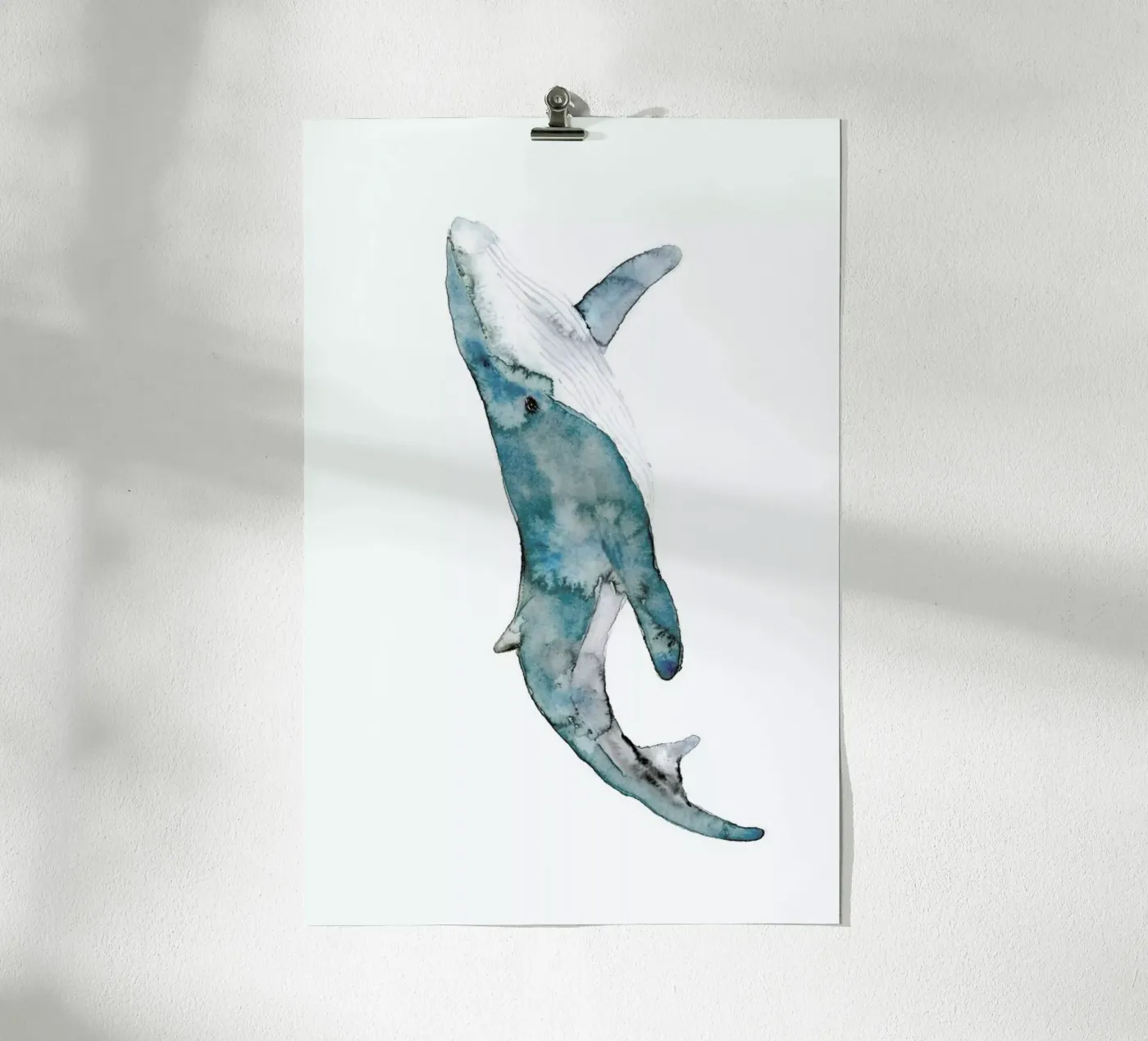 Whale poster by Larissa van der Laan
