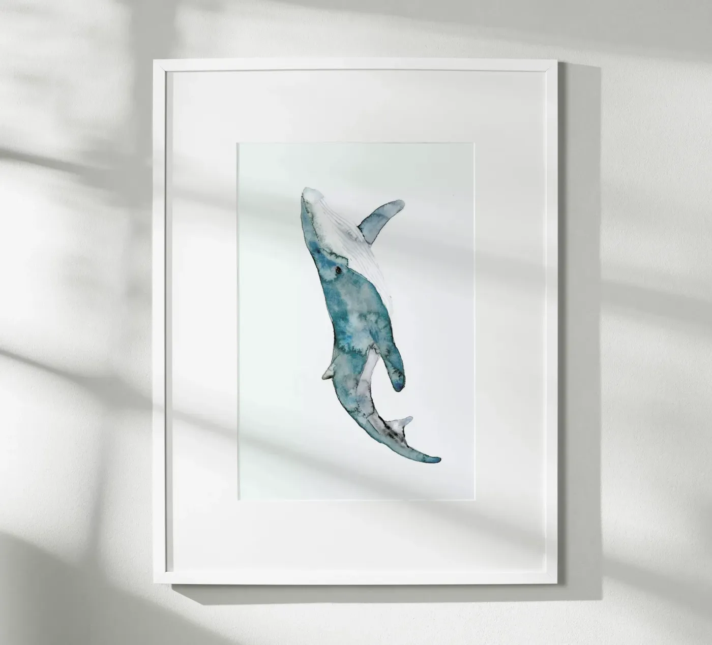 Whale poster by Larissa van der Laan