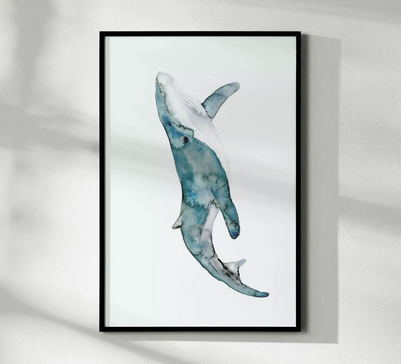 Whale poster by Larissa van der Laan