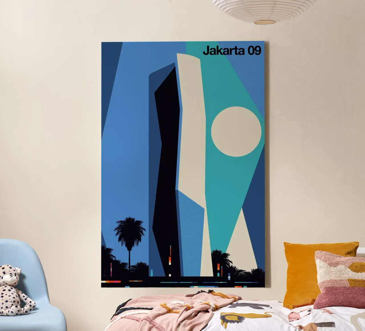 Jakarta 9 canvas by Bo Lundberg