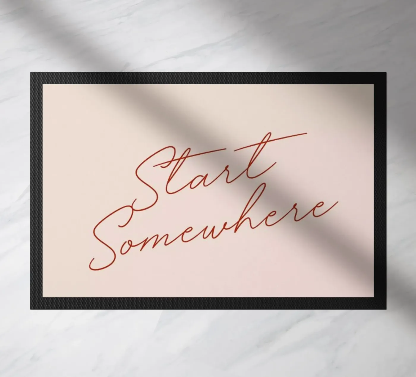 Start Somewhere deurmat van daylight design studio