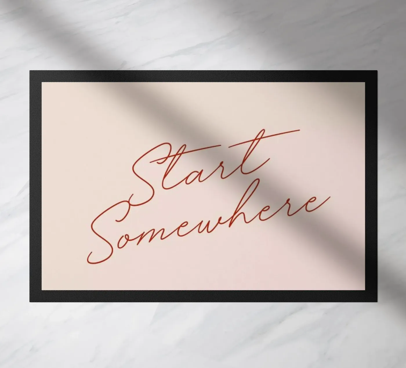 Start Somewhere Fußmatte von daylight design studio