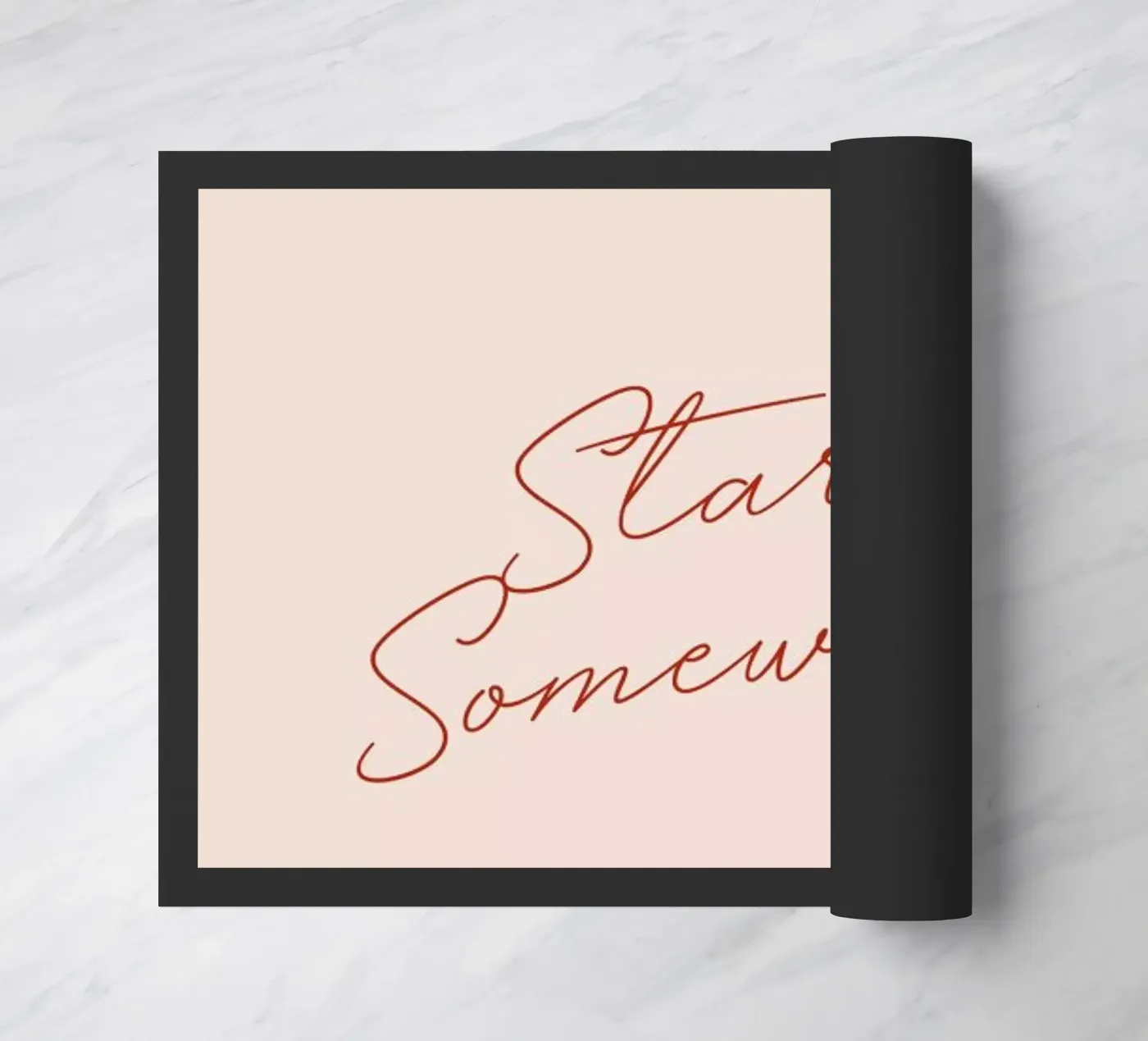 Start Somewhere Fußmatte von daylight design studio