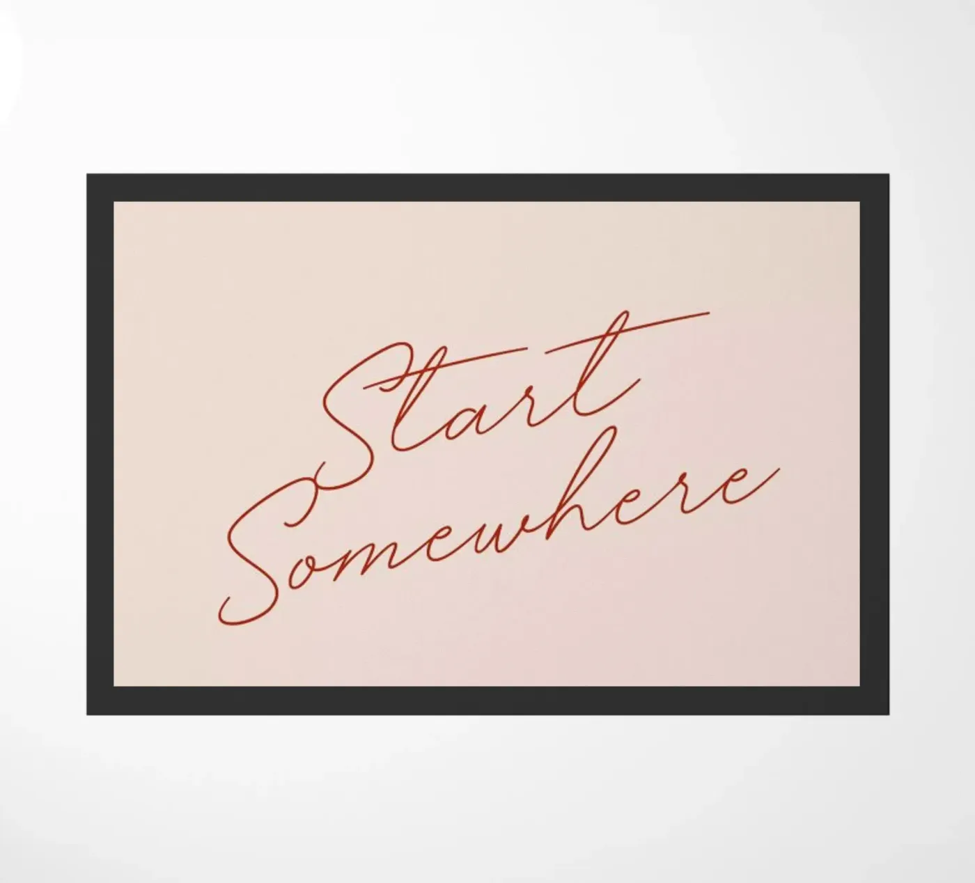 Start Somewhere deurmat van daylight design studio
