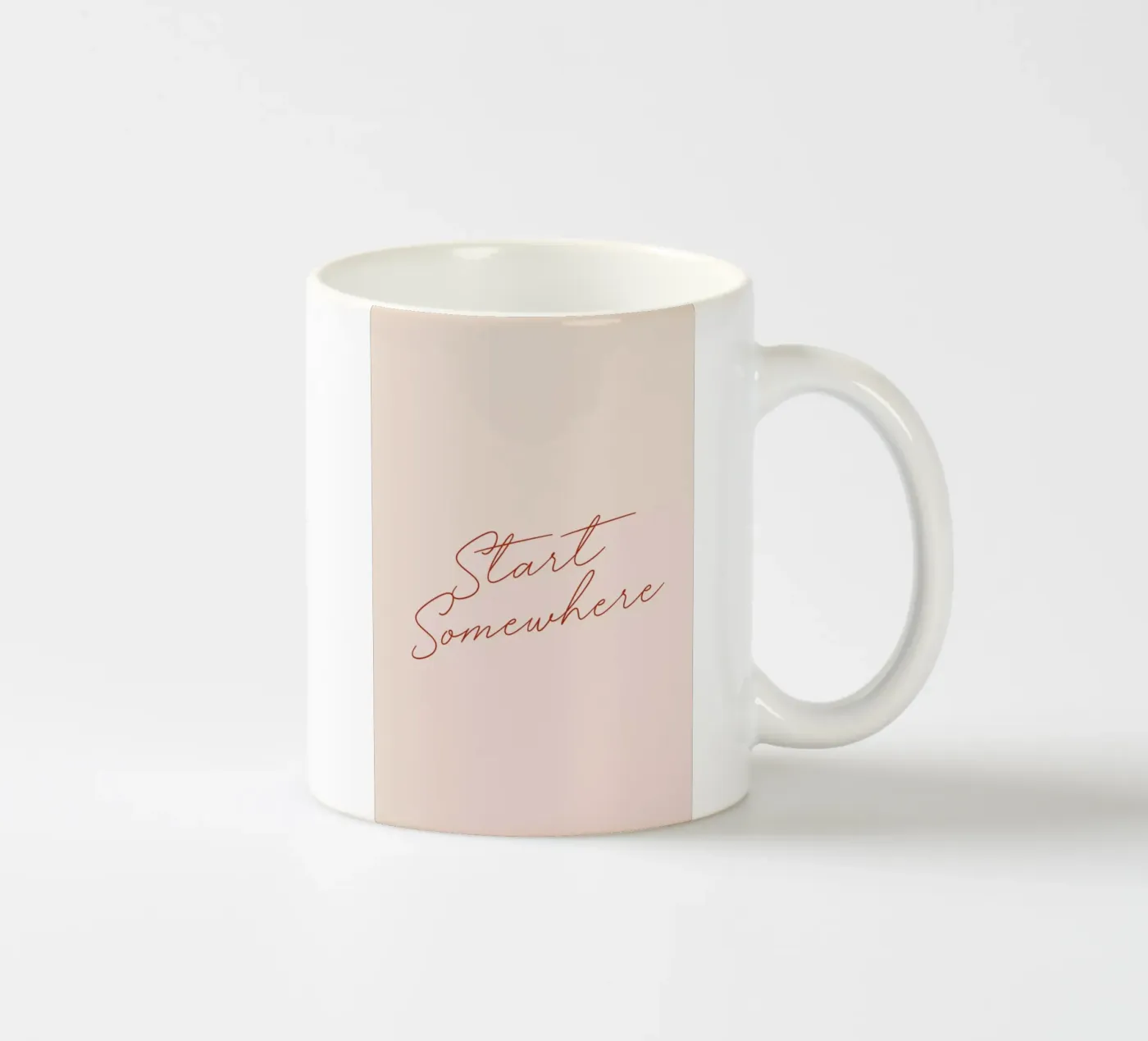 Start Somewhere keramische mok van daylight design studio