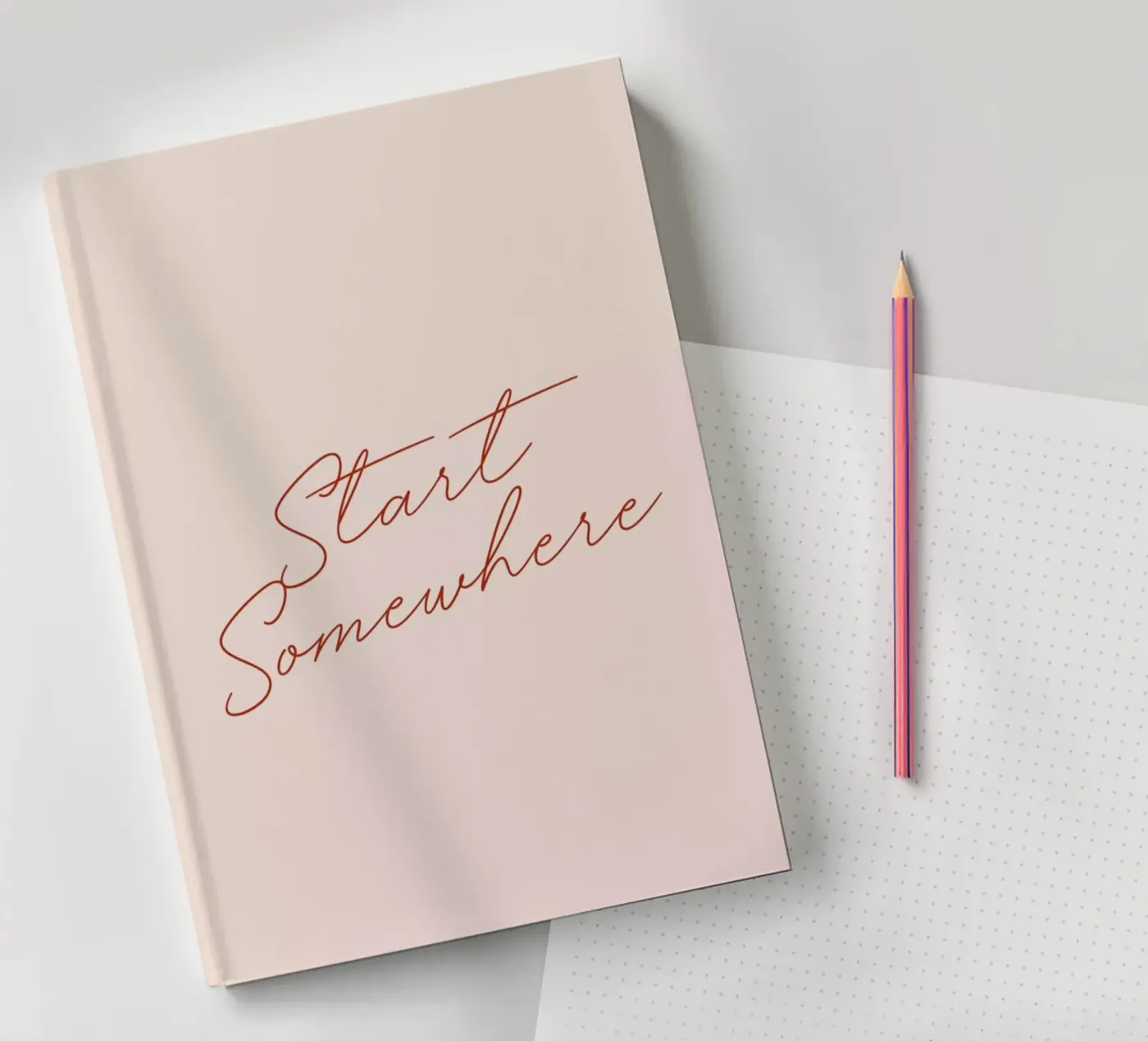Start Somewhere notebook by daylight design studio