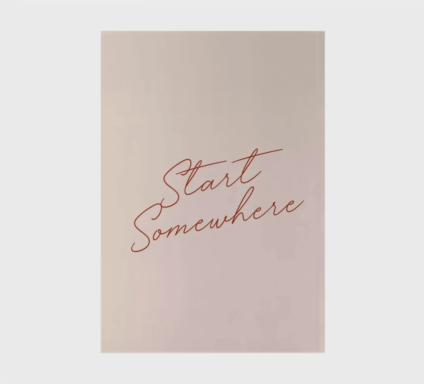 Start Somewhere carnet de daylight design studio