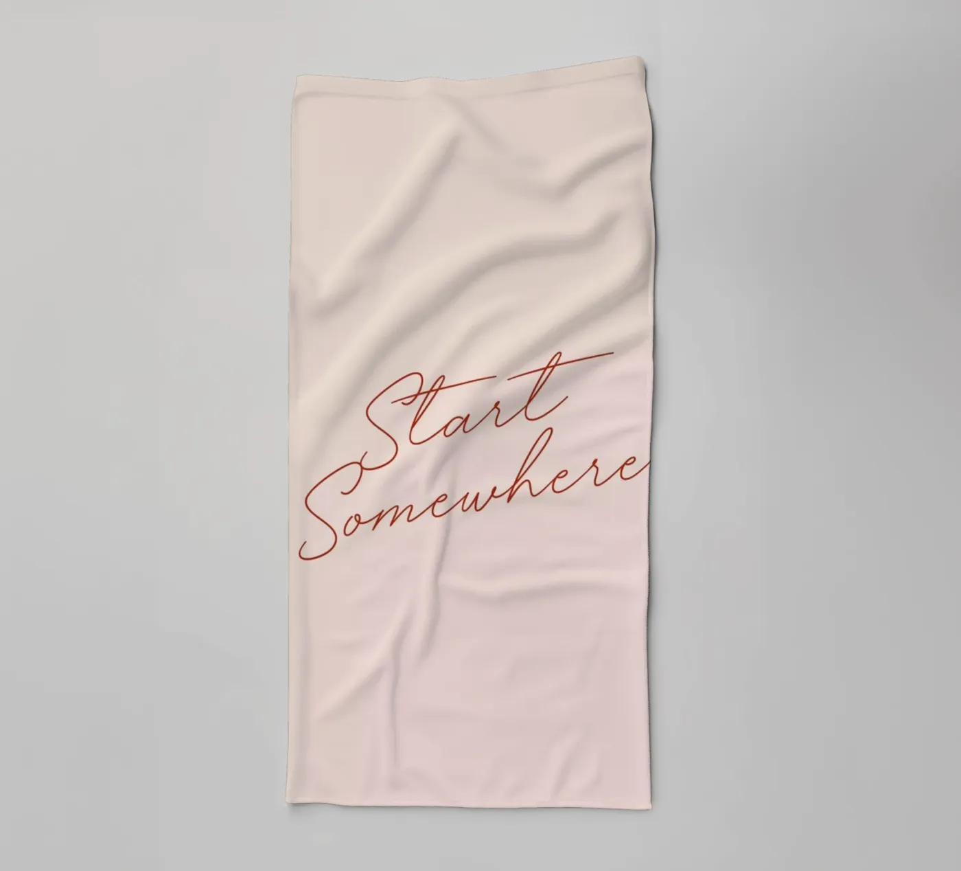 Start Somewhere towel by daylight design studio