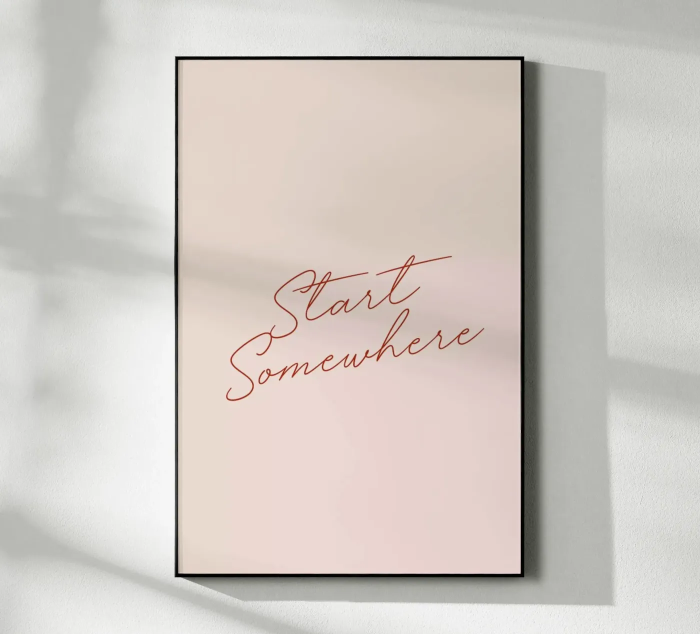 Start Somewhere acrylic glass by daylight design studio