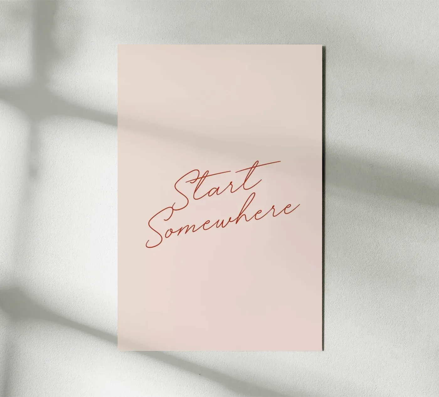 Start Somewhere alluminio dibond da daylight design studio