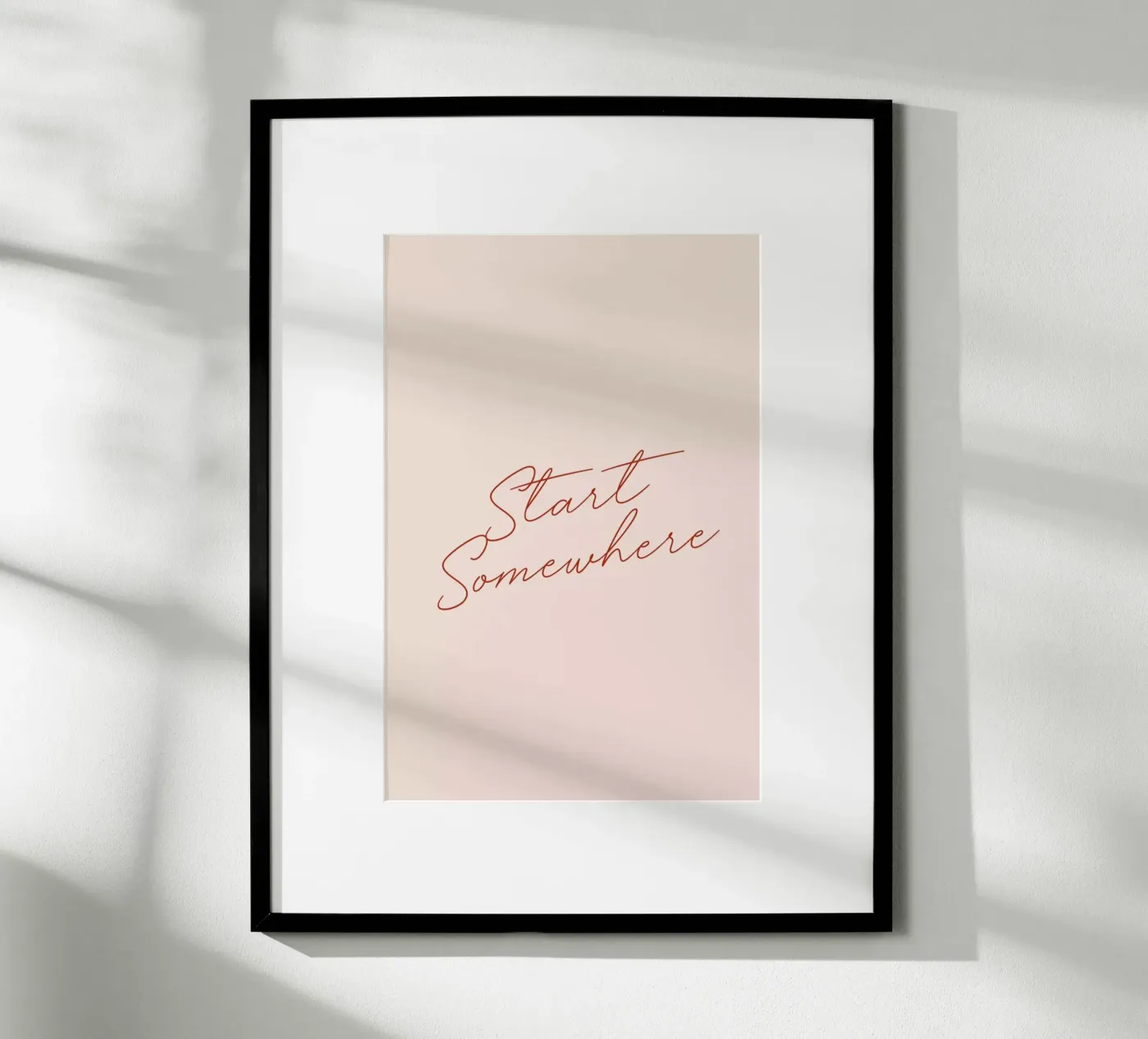 Start Somewhere poster van daylight design studio