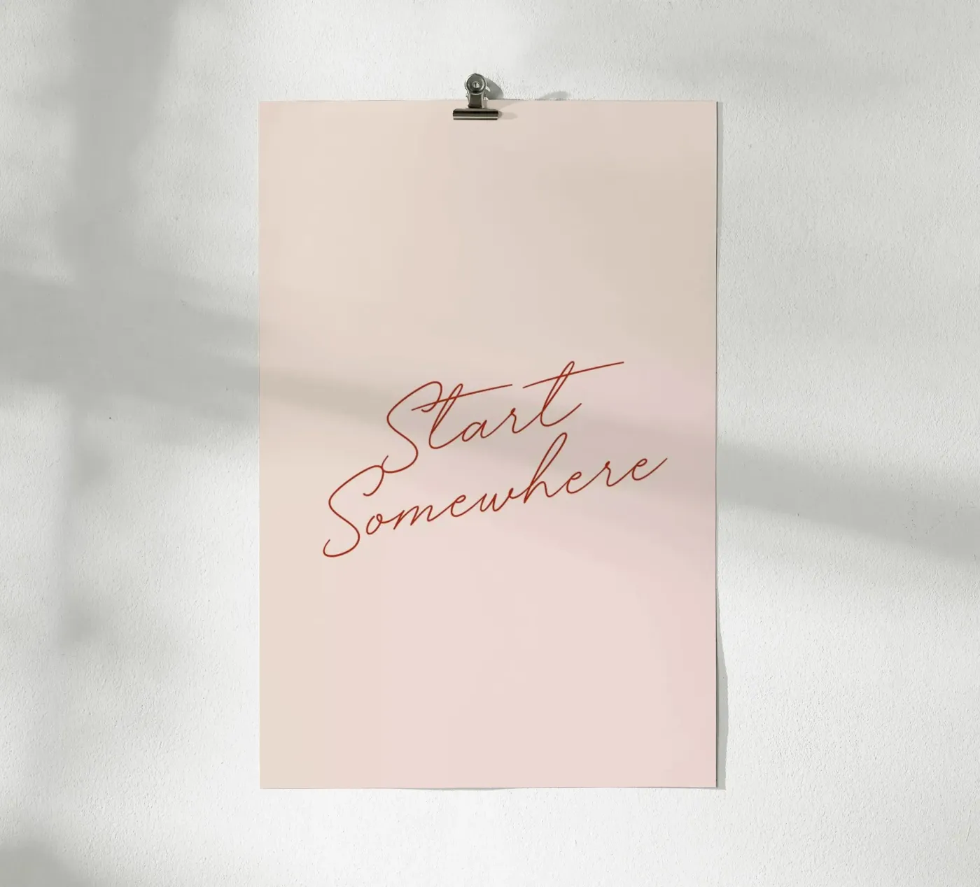 Start Somewhere poster van daylight design studio