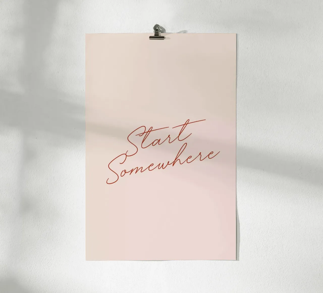 Start Somewhere poster da daylight design studio