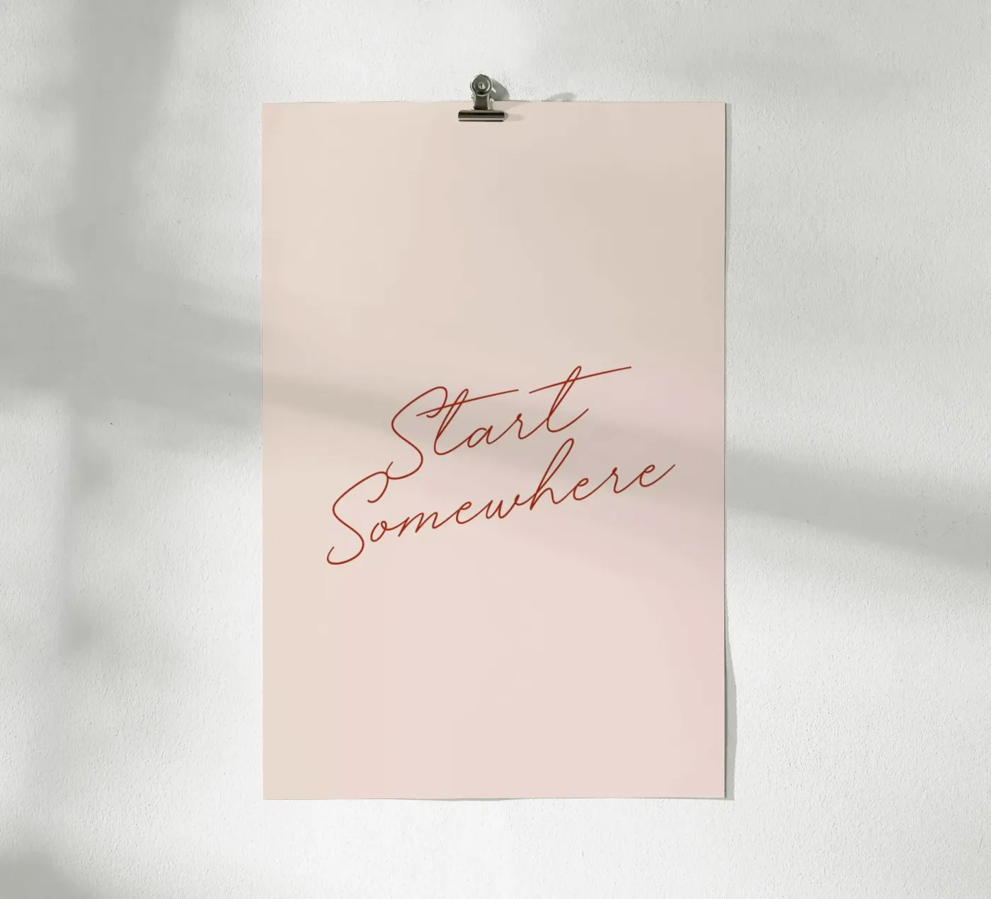 Start Somewhere poster de daylight design studio