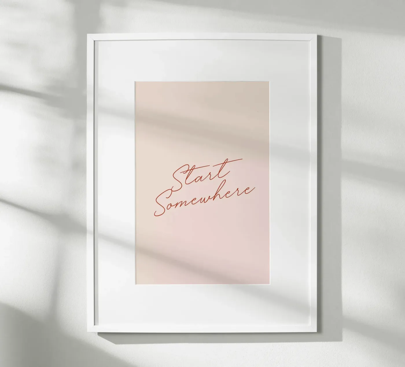 Start Somewhere poster van daylight design studio